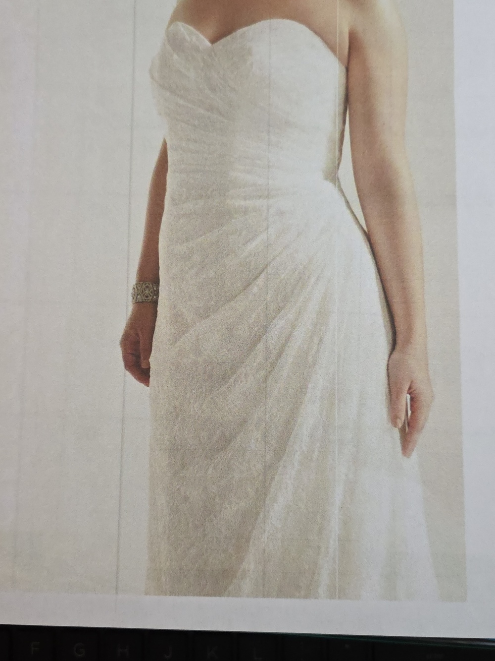 David's Bridal White Lace Wedding Dress